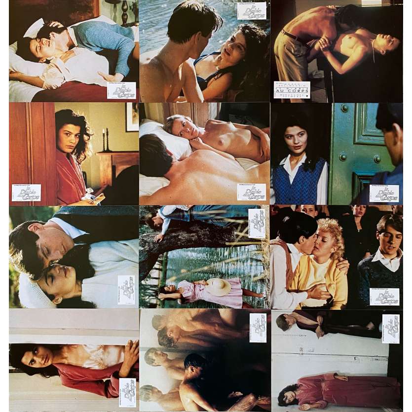 DEVIL IN THE FLESH Original Lobby Cards- 9x12 in. - 1986 - Marco Bellocchio, Maruschka Detmers