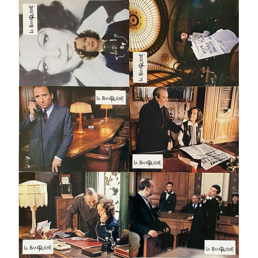 THE LADY BANKER Original Lobby Cards- 9x12 in. - 1980 - Francis Girod, Romy Schneider