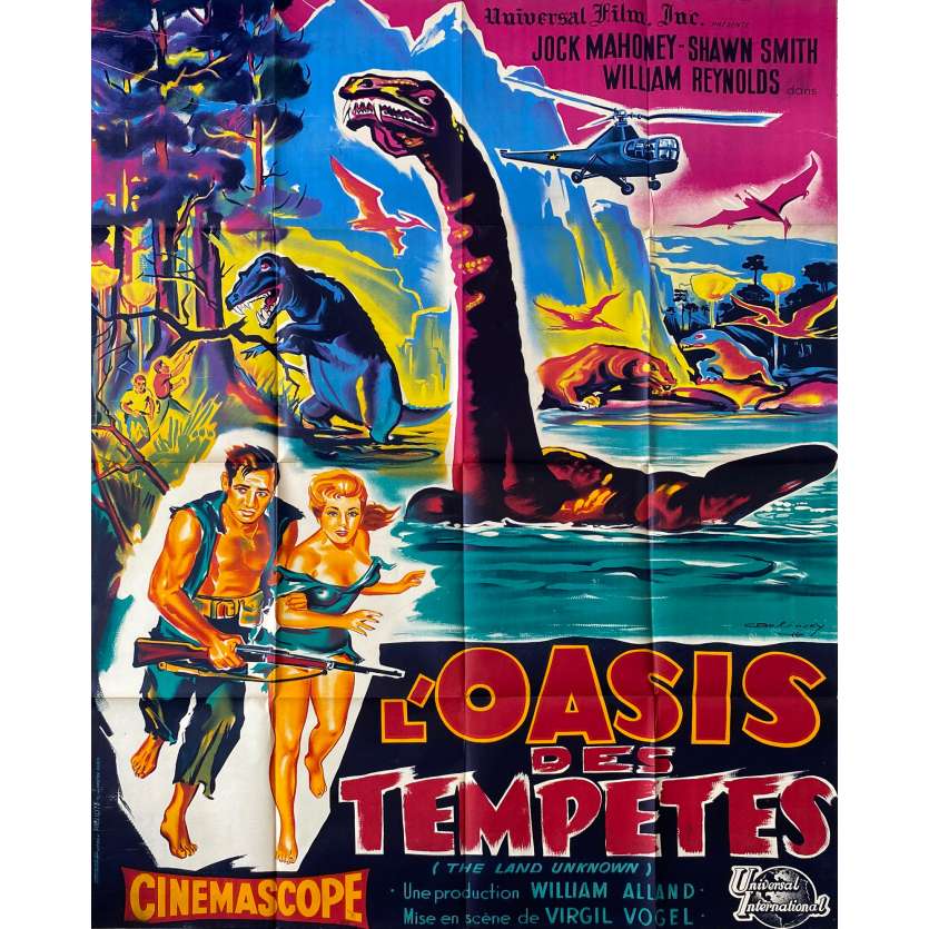 L'OASIS DES TEMPETES Affiche de film Litho - 120x160 cm. - 1957 - Jock Mahoney, Virgil W. Vogel