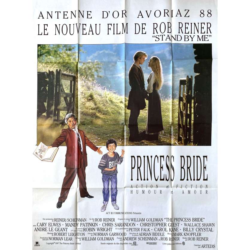 PRINCESS BRIDE Affiche de film120x160 cm - 1987 - Robin Wright, Rob Reiner