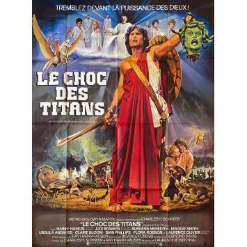 CLASH OF THE TITANS Movie Poster 47x63 '81 Ray Harryhausen