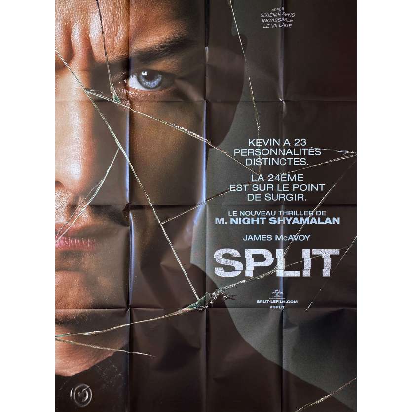 SPLIT Affiche de film 120x160 cm -2016 - James McAvoy, M. Night Shyamalan