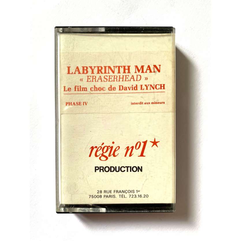 ERASERHEAD Rare Cassette K7 Audio Promo - 1977 - David Lynch, Labyrinth Man