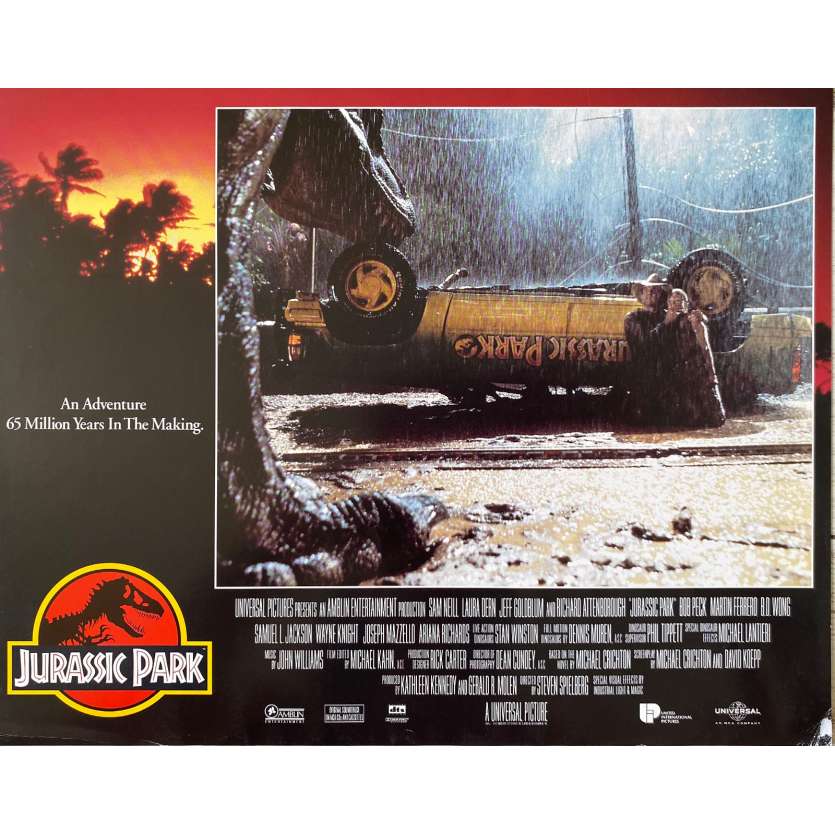 JURASSIC PARK Original Lobby Card- 11x14 in. - 1993 - Steven Spielberg, Sam Neil