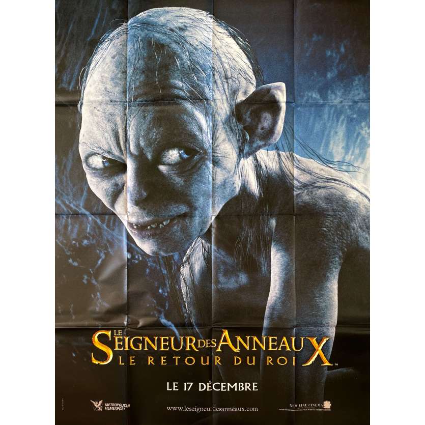 LE SEIGNEUR DES ANNEAUX - LE RETOUR DU ROI Affiche de film GOLLUM - 120x160 cm. - 2003 - Peter Jackson