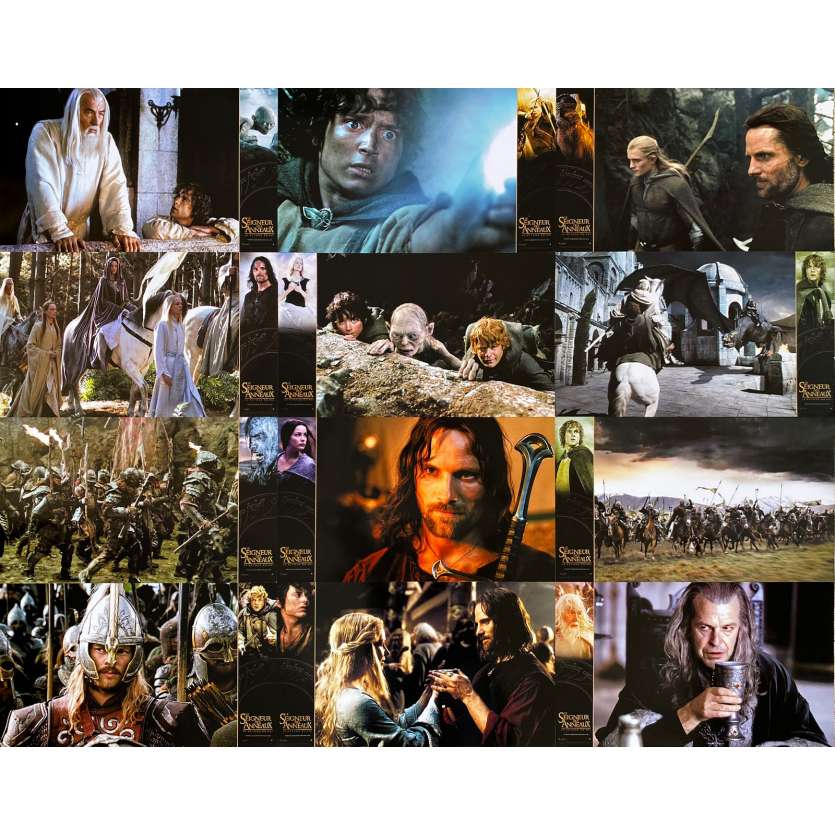 LE SEIGNEUR DES ANNEAUX - LE RETOUR DU ROI Photos de film x12 - 16x25 cm. - 2003 - Peter Jackson