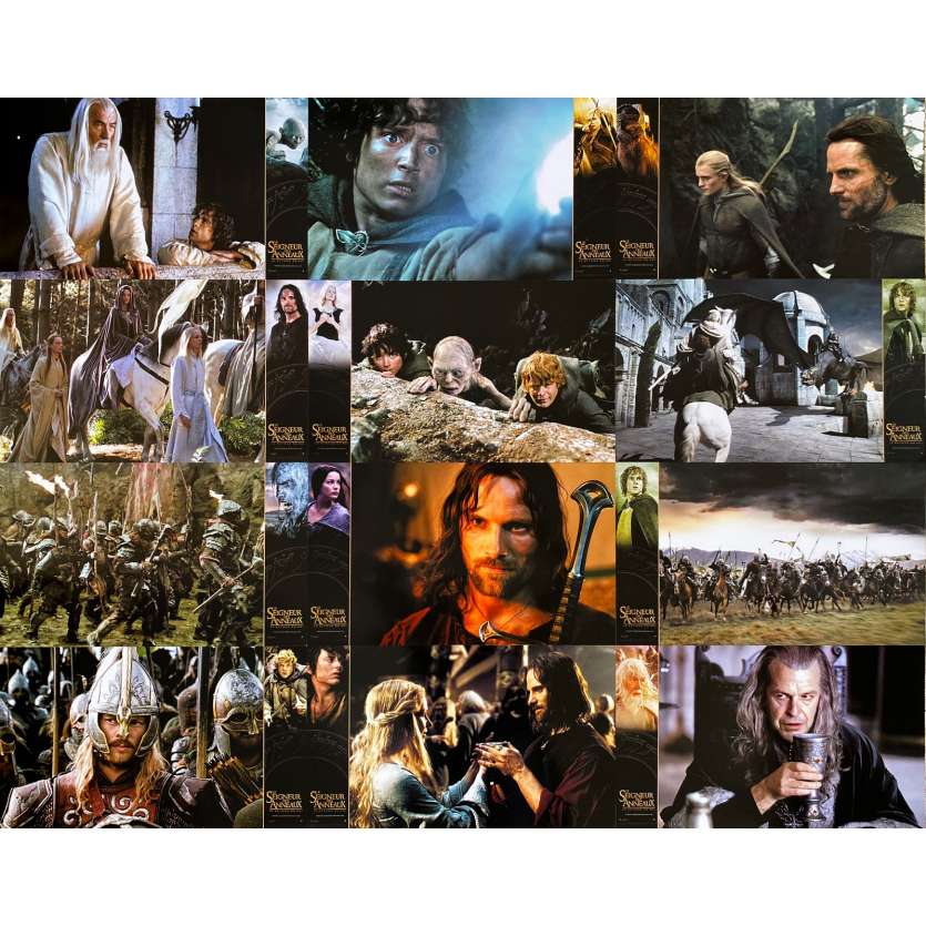 LORD OF THE RING - THE RETURN OF THE KING Original Lobby Cards x12 - 6,5x10 in. - 2003 - Peter Jackson