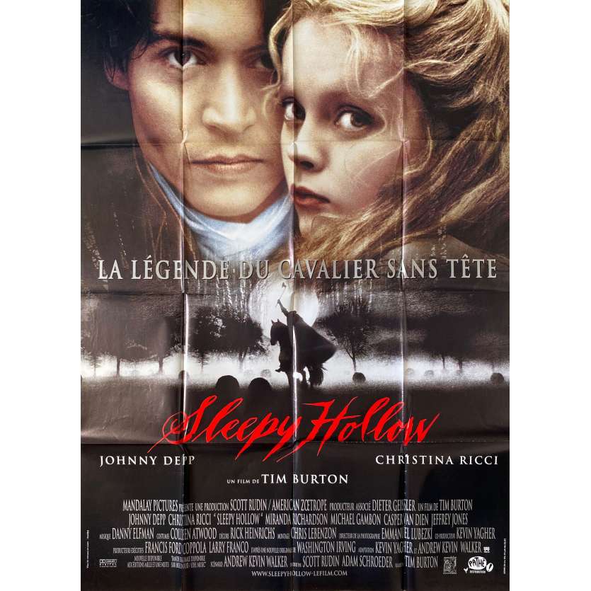 SLEEPY HOLLOW Original Movie Poster- 47x63 in. - 1999 - Tim Burton, Johnny Depp