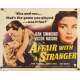 AFFAIR WITH A STRANGER revised style B 1/2sh - 1953 - Jean Simmons, Victor Mature