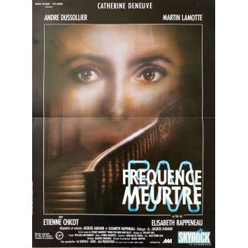 FREQUENCE MEURTRE Original Movie Poster- 15x21 in. - 1988 - Elisabeth Rappeneau, Catherine Deneuve