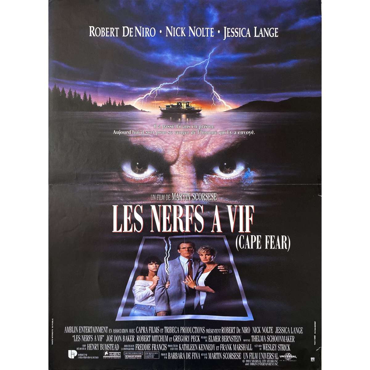 Affiche de cinéma de LES NERFS A - 40x60 cm.