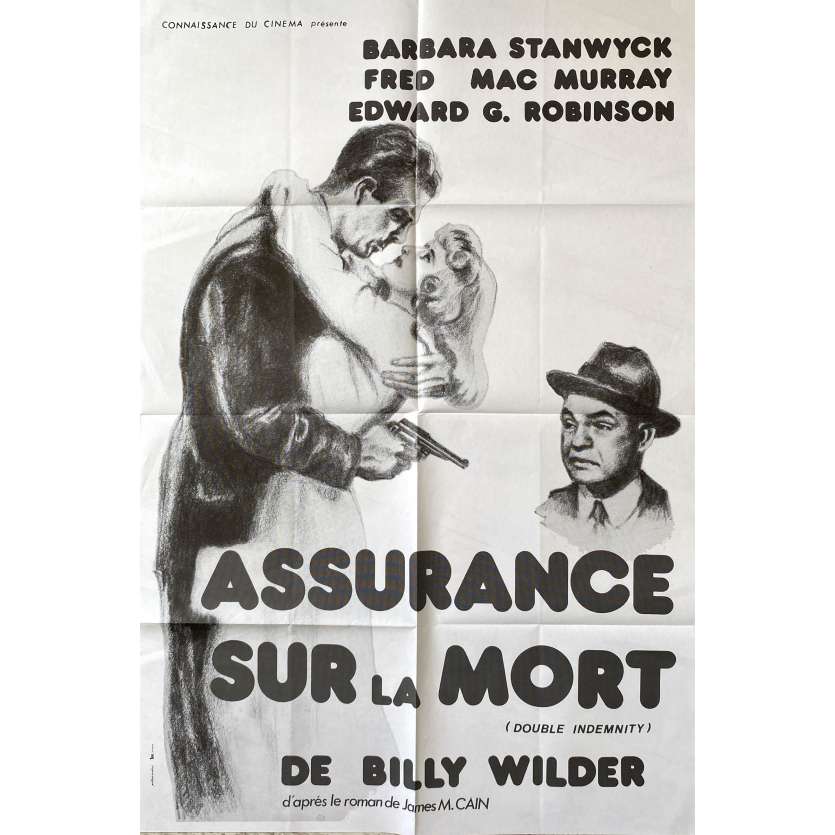 ASSURANCE SUR LA MORT Affiche de film- 80x120 cm. - R1980 - Fred MacMurray, Billy Wilder