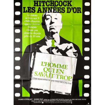 THE MAN WHO KNEW TOO MUCH Original Movie Poster- 47x63 in. - R1980 - Alfred Hitchcock, Peter Lorre