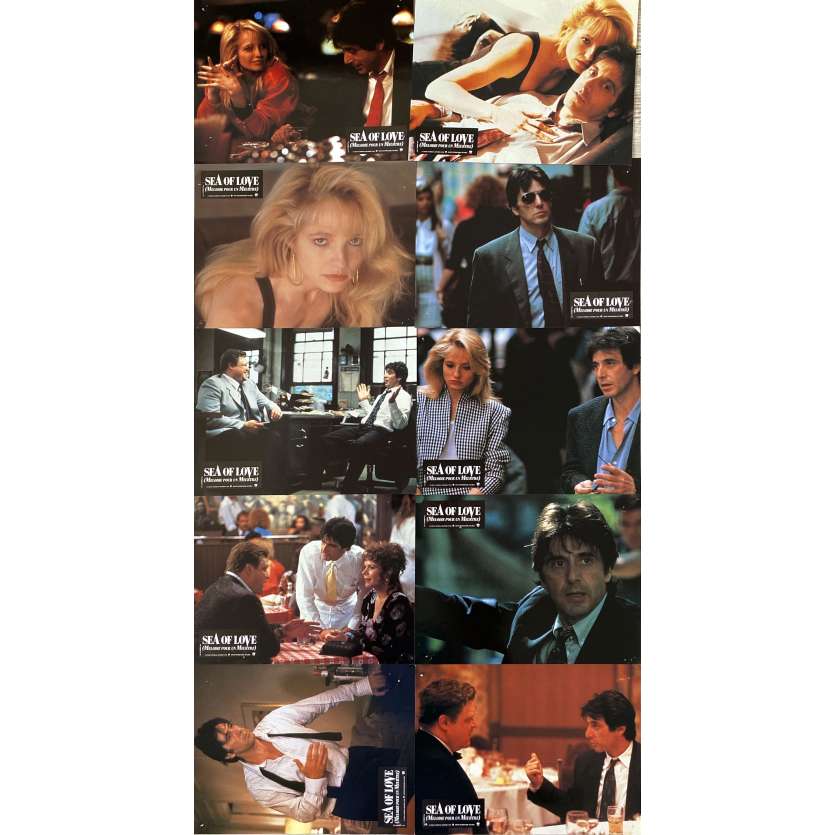 SEA OF LOVE Original Lobby Cards x12 - 9x12 in. - 1989 - Harold Becker, Al Pacino