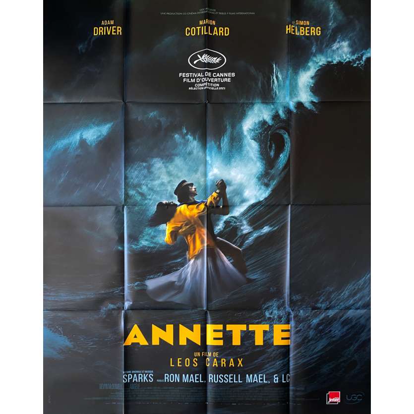 ANNETTE Original Movie Poster- 47x63 in. - 2021 - Leos Carax, Adam Driver