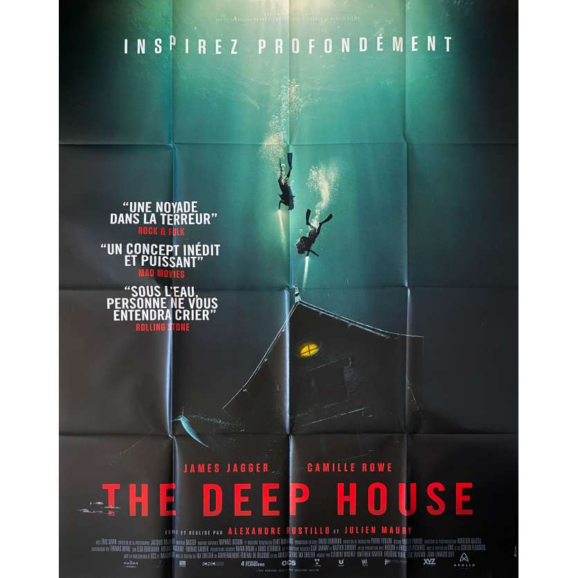 THE DEEP HOUSE Original Movie Poster- 47x63 in. - 2021 - Bustillo & Maury, Camille Rowe