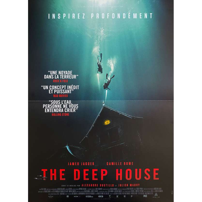 THE DEEP HOUSE Original Movie Poster- 15x21 in. - 2021 - Bustillo & Maury, Camille Rowe