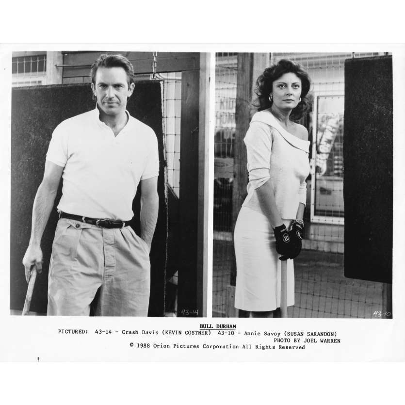 BULL DURHAM Original Movie Still 43-10 - 8x10 in. - 1988 - Ron Shelton, Kevin Costner, Susan Sarandon