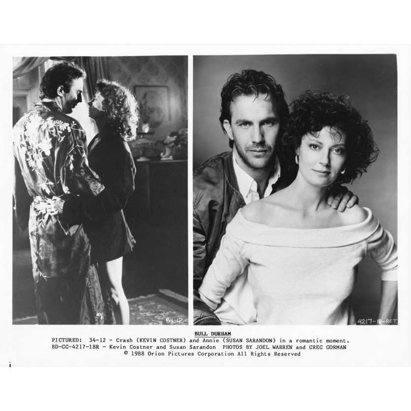 BULL DURHAM Original Movie Still 34-12 - 8x10 in. - 1988 - Ron Shelton, Kevin Costner, Susan Sarandon