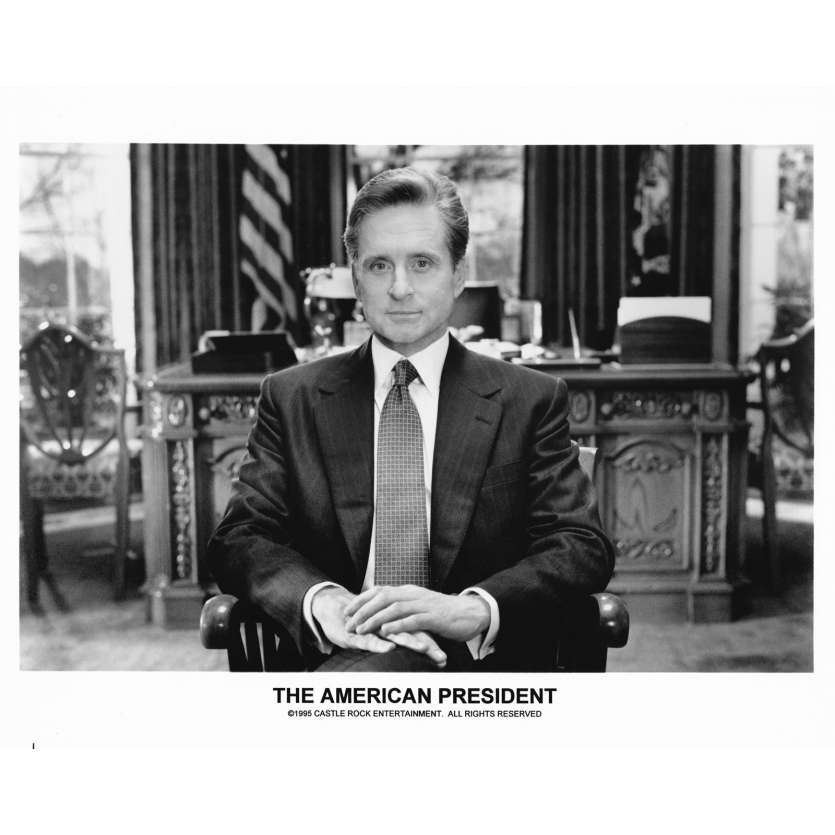 LE PRESIDENT ET MISS WADE Photo de presse N1 - 20x25 cm. - 1995 - Michael Douglas, Rob Reiner