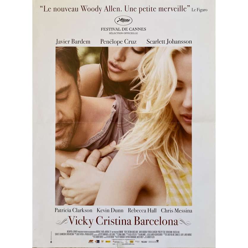 VICKY CHRISTINA BARCELONA Original Movie Poster- 15x21 in. - 2008 - Woody Allen, Scarlett Johansson, Penelope Cruz