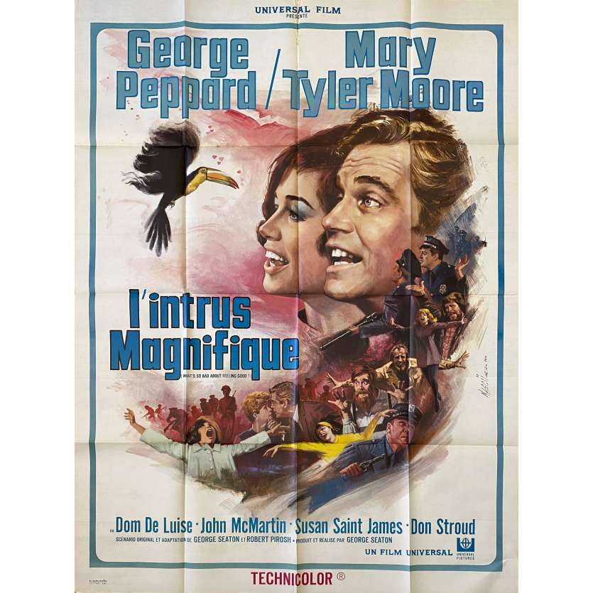 L'INTRUS MAGNIFIQUE Affiche de film- 120x160 cm. - 1968 - George Peppard, George Seaton