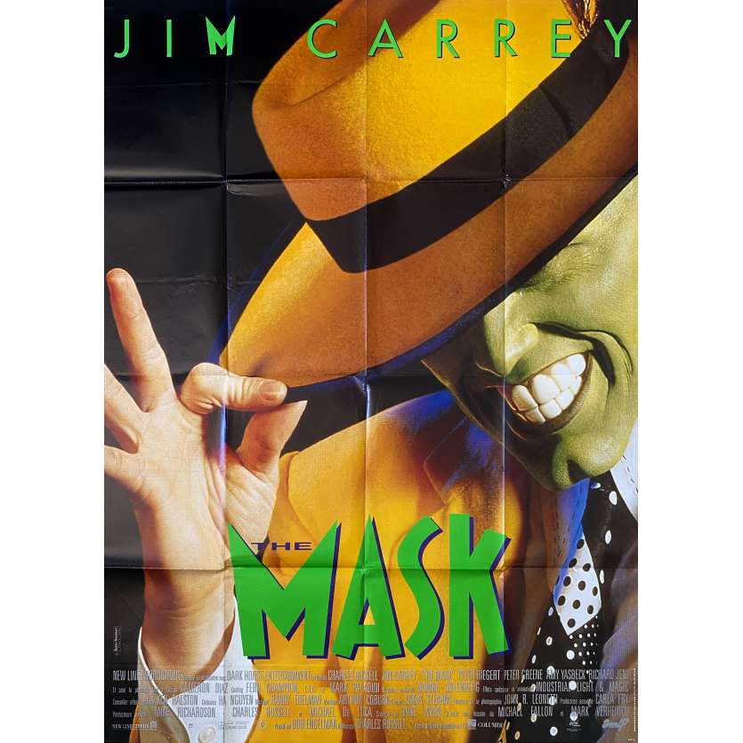 THE MASK Original Movie Poster- 47x63 in. - 1994 - Chuck Russel, Jim Carrey