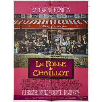 LA FOLLE DE CHAILLOT Affiche de film- 60x80 cm. - 1969 - Katharine Hepburn, Bryan Forbes