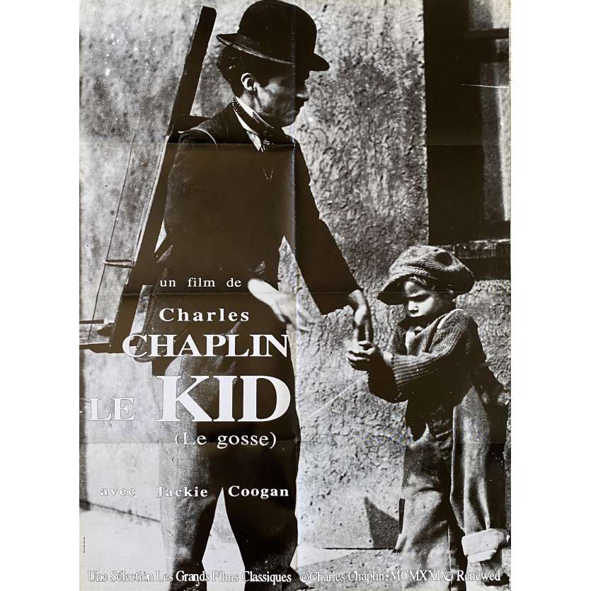 LE KID Affiche de film- 80x120 cm. - 1921/R1970 - Jackie Coogan, Charlie Chaplin