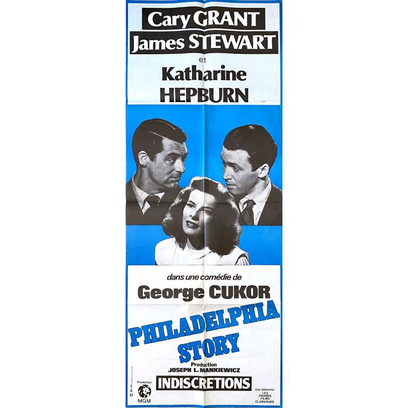 THE PHILADELPHIA STORY Original Movie Poster- 23x63 in. - 1940/R1970 - George Cukor, Cary Grant