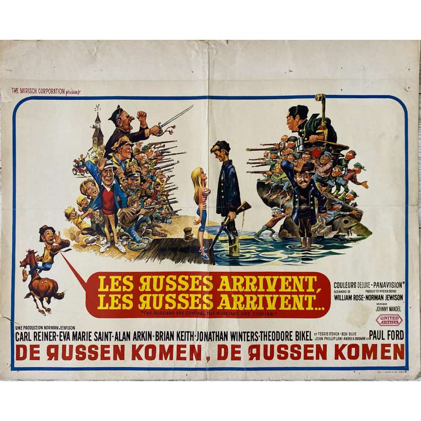 THE RUSSIANS ARE COMING Original Movie Poster- 14x21 in. - 1966 - Norman Jewison, Carl Reiner