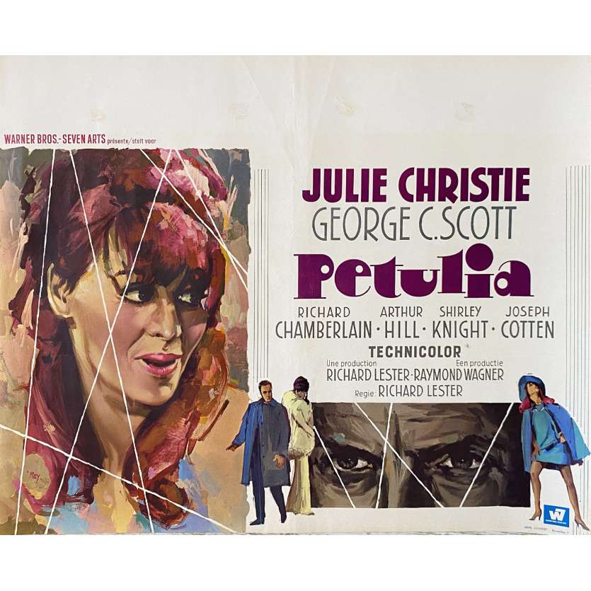 PETULIA Affiche de film- 35x55 cm. - 1968 - Julie Christie, Richard Lester