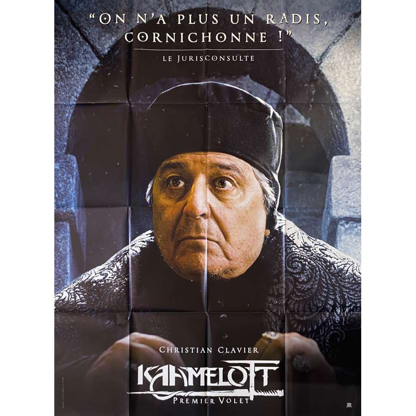 KAAMELOTT Original Movie Poster Jurisconsulta - 47x63 in. - 2021 - Alexandre Astier, Sting