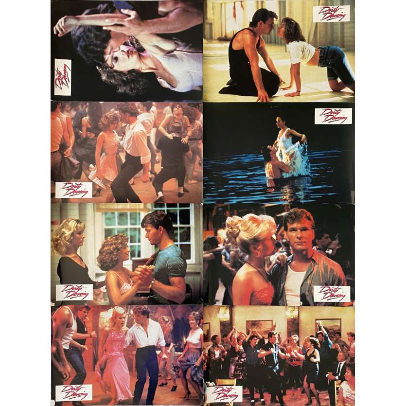 DIRTY DANCING Original Lobby Cards X8 - 9x12 in. - 1987 - Emile Ardolino, Patrick Swayze
