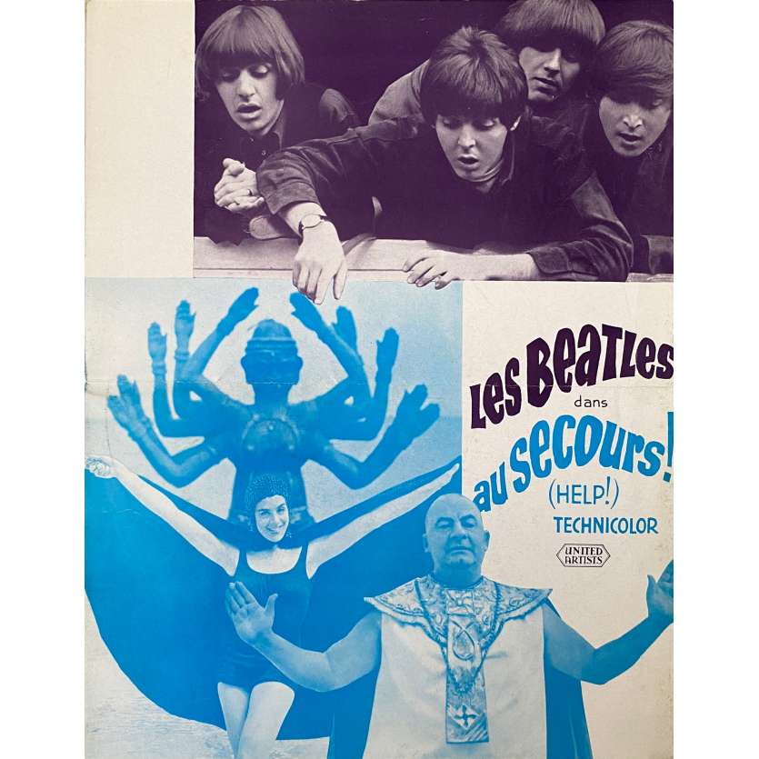 LES BEATLES AU SECOURS ! Synopsis- 21x30 cm. - 1965 - The Beatles, Richard Lester