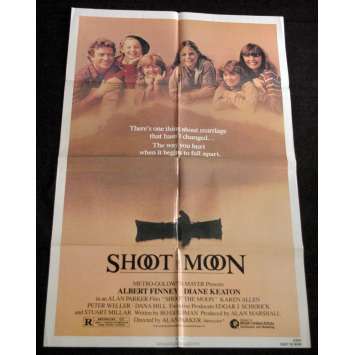 SHOOT THE MOON Affiche US '85 Alan Parker, Albert Finney Vintage Movie Poster