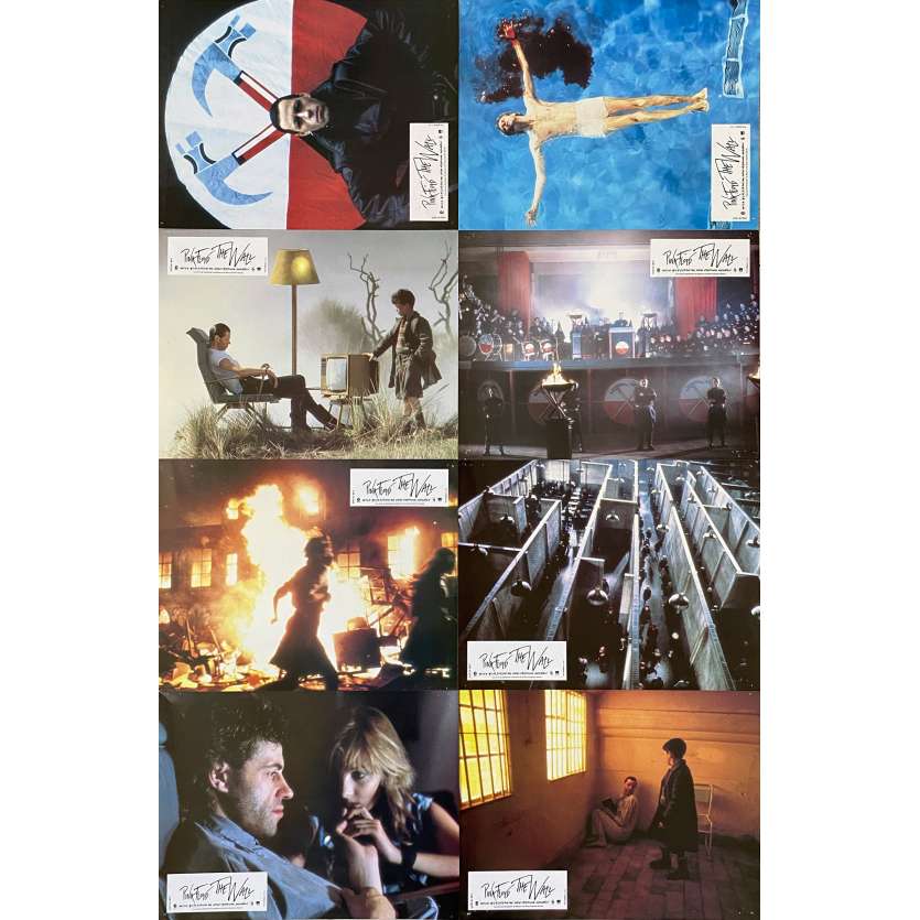 PINK FLOYD THE WALL Original Lobby Cards X8 - 9x12 in. - 1982 - Alan Parker, Bob Geldof