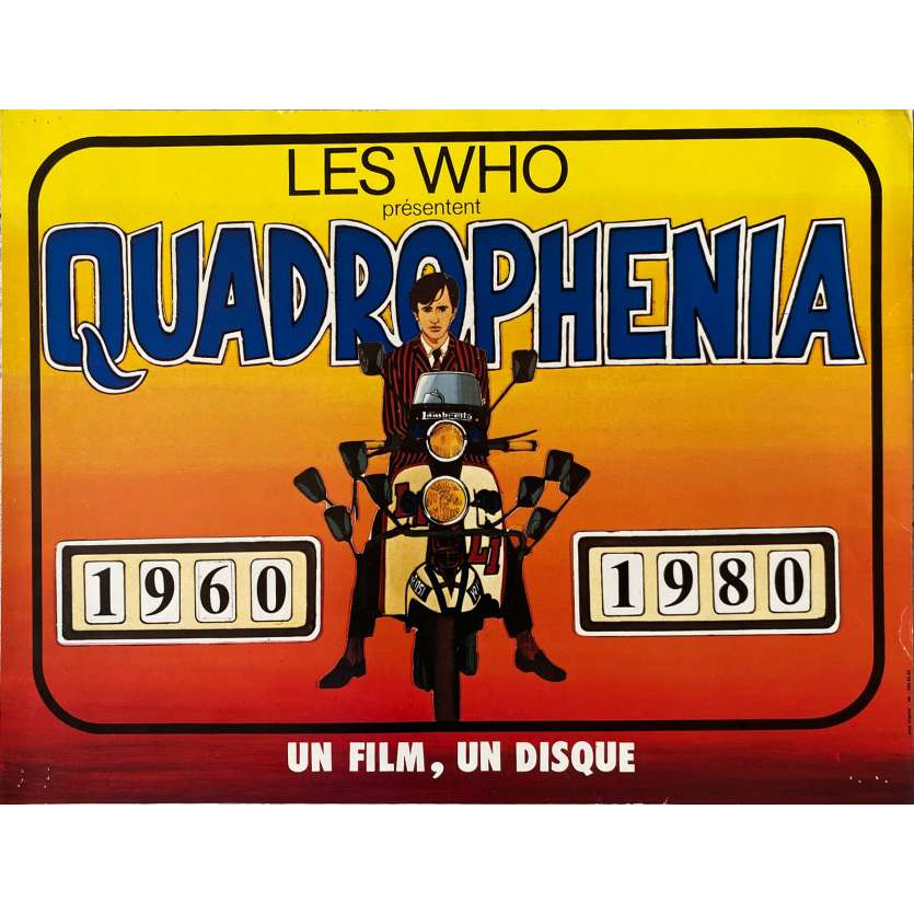 QUADROPHENIA Original Movie Poster- 12x15 in. - 1980 - Frank Roddam, The Who