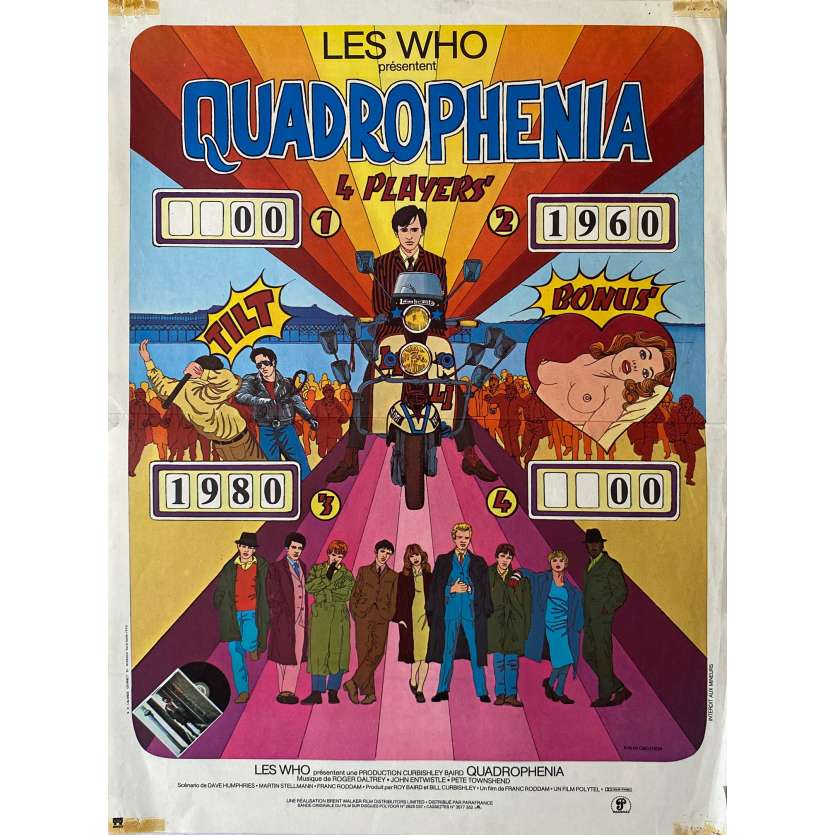 QUADROPHENIA Original Movie Poster- 15x21 in. - 1980 - Frank Roddam, The Who