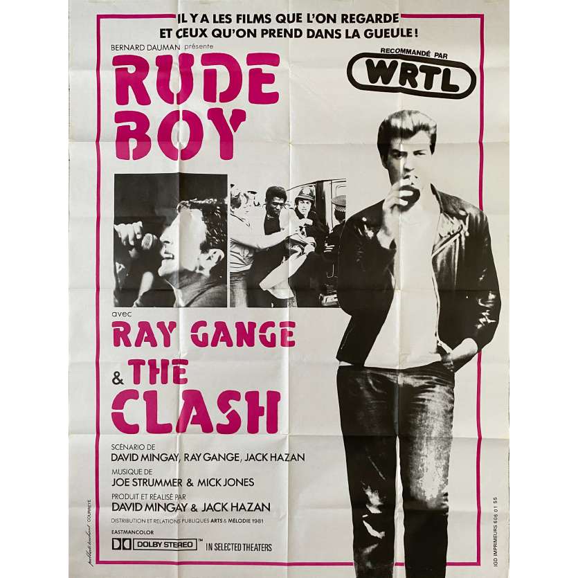 RUDE BOY Original Movie Poster- 47x63 in. - 1980 - Ray Gange, The Clash