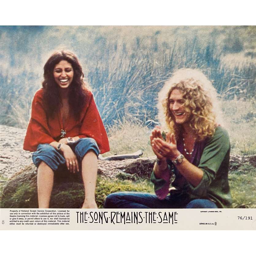 THE SONG REMAINS THE SAME Photo de film N8 - 21x30 cm. - 1976 - Robert Plant, Jimmy Page, Led Zeppelin