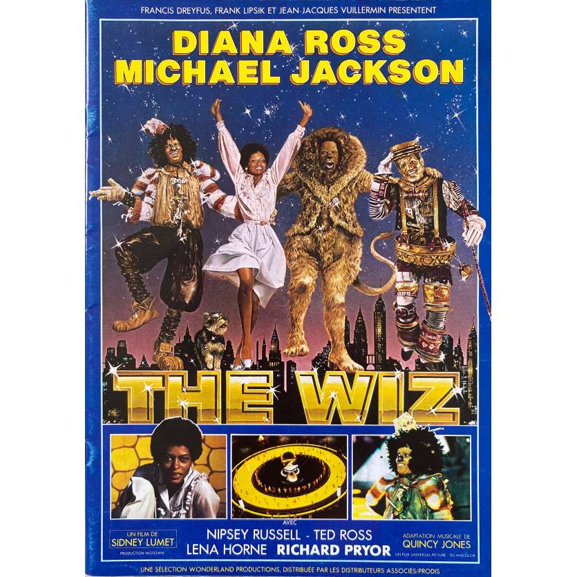 THE WIZ Original Pressbook 24p - 9x12 in. - 1978 - Sidney Lumet, Michael Jackson
