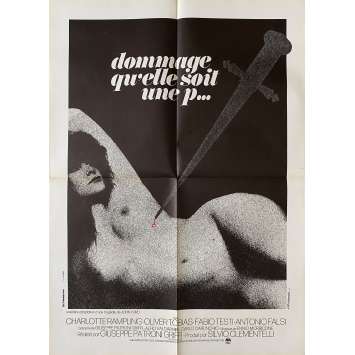TIS PITY SHE'S A WHORE Original Movie Poster- 23x32 in. - 1971 - Giuseppe Patroni Griffi, Charlotte Rampling
