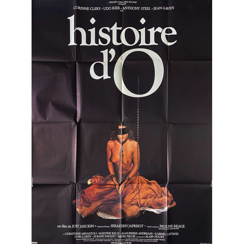 THE STORY OF O Original Movie Poster Style A - 47x63 in. - 1975 - Just Jaeckin, Corinne Cléry
