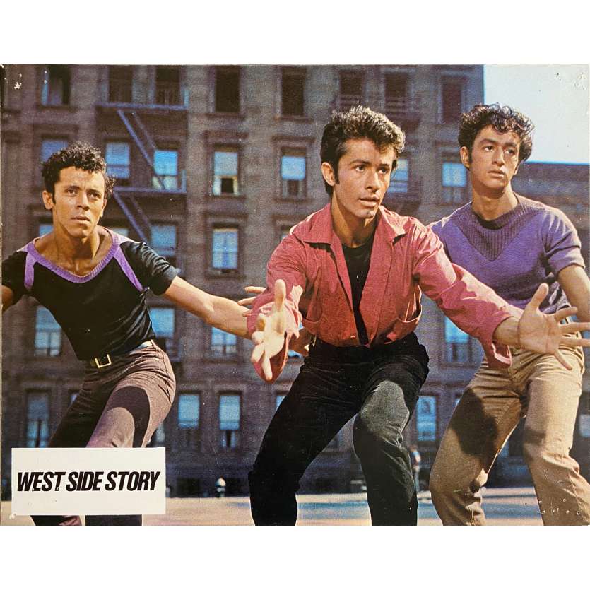 WEST SIDE STORY Original Lobby Card N6 - 9x12 in. - R1970 - Robert Wise, Natalie Wood