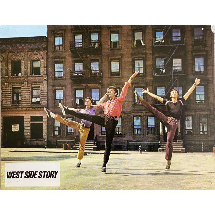 WEST SIDE STORY Original Lobby Card N5 - 9x12 in. - R1970 - Robert Wise, Natalie Wood