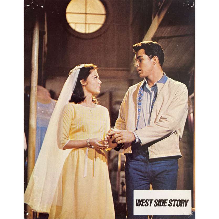 WEST SIDE STORY Original Lobby Card N2 - 9x12 in. - R1970 - Robert Wise, Natalie Wood