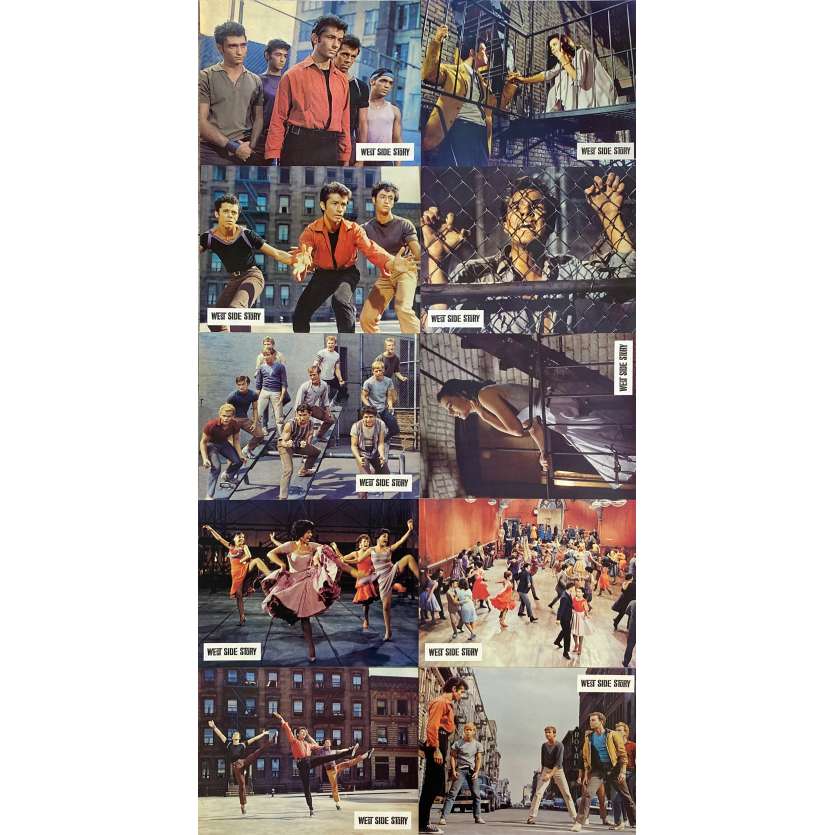 WEST SIDE STORY Original Lobby Cards X10 - 9x12 in. - 1961 - Robert Wise, Natalie Wood