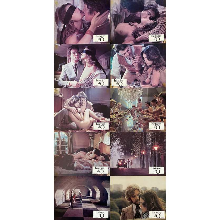 THE STORY OF O Original Lobby Cards X10 - 9x12 in. - 1975 - Just Jaeckin, Corinne Cléry