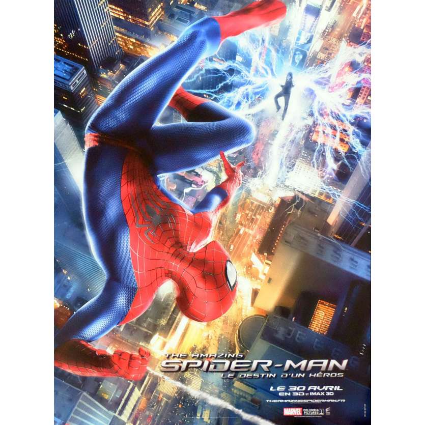 THE AMAZING SPIDER-MAN Affiche de film 60X80 - 2012 - Emma Stone, Marc Webb